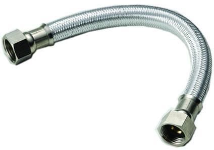 Stainless Steel 304 Braided Mesh Metal Flexible Hose 40cm