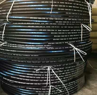 Cloth Rubber High Pressure Hydraulic Hose Oil Resistant Wire Braided Flexible Hose 1-100MPa