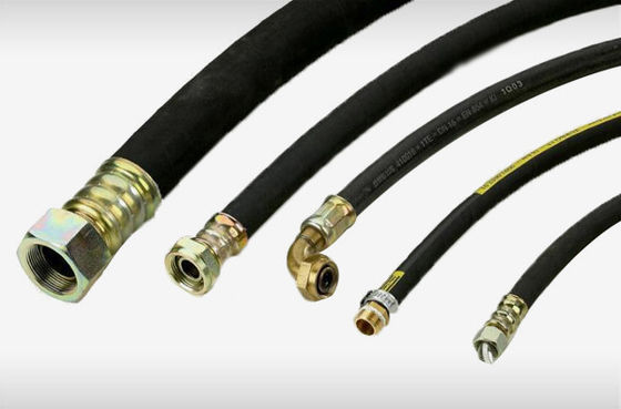 Steel Wire Braided Flexible Hose Hydraulic Industrial Pipe High Pressure 45MPA