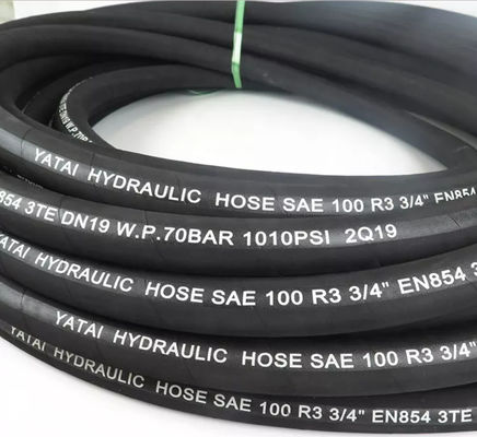 Steel Wire Braided Hose Hydraulic Pipe OEM SIze High Pressure 1-100MPa