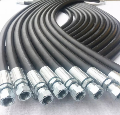 নমনীয় ইস্পাত তারের ব্রেইডেড স্টিম হোস 0-50MPA