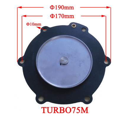 ব্যাগ ডাস্ট কালেক্টরের জন্য HN-TURBO-75M রাবার ডায়াফ্রাম সিল NR NBR CR FR PTFE EPDM