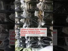 সিলিন্ডারিকাল রাবার শক অ্যাবসরবার কম্পন প্রতিরোধের বিস্তৃত তাপমাত্রা পরিসীমা জন্য গোলমাল হ্রাস